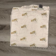 Pottery Barn Kids Organic Muslin Swaddle Blanket Pink Leopard 47x47 Cotton