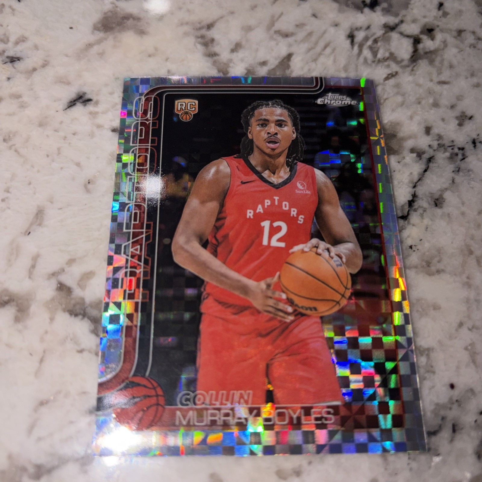2025-26 Topps Chrome NBA Collin Murray-Boyles RC Toronto Raptors #259 X Fractor 