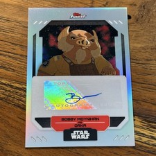 Bobby Moynihan Orka 2023 Topps Finest Star Wars REFRACTOR AUTO Card #FA-BM