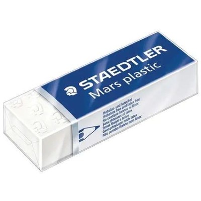 Staedtler Mars Plastic Drafting Eraser White Clean Latex-Free School Office Home