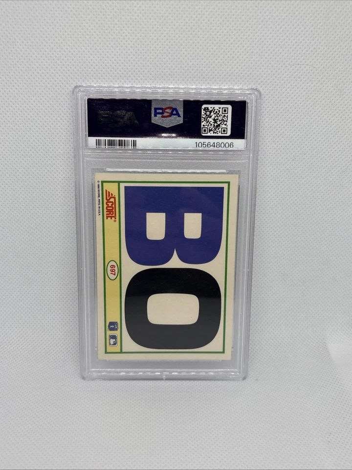 1990 Bo Jackson - Score Bo Knows PSA 8 - Football Pads #697 - Image 2 of 2