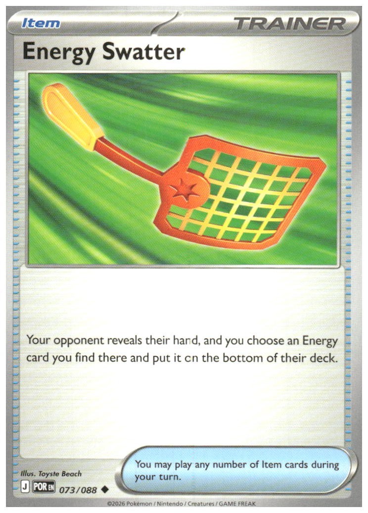 Energy Swatter 073/088 Uncommon Perfect Order Pokemon - Pack Fresh