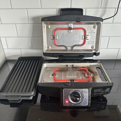Hamilton Beach Black 110 Sq Inch Removable Grid Indoor Burger Grill Model 25332
