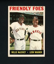 Friendly Foes 1964 Topps - Willie McCovey, Leon Wagner (HOF) SF Giants #41 EX+