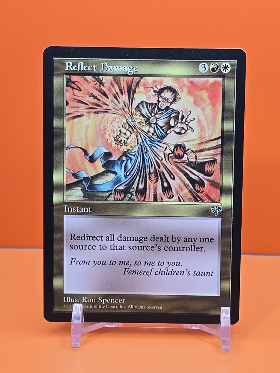 🟡🟡🟡 1996 MAGIC THE GATHERING REFLECT DAMAGE MIRAGE UNPLAYED 🟡🟡🟡