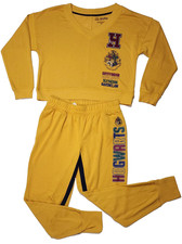Harry Potter Wizarding World S 4-6 Mustard fleece sweatshirt  jogger pants Set
