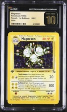 Magneton 11/62 1st Edition Holo Pokemon Fossil CGC Pristine 10