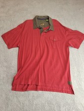 Orvis Mens Red Short Sleeve Polo Shirt Size XL