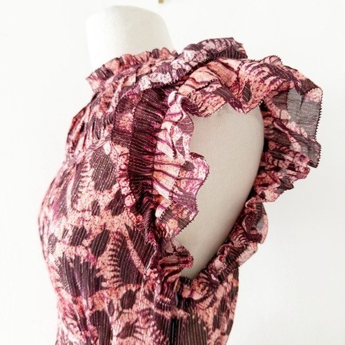 Ulla Johnson Amalia Floral Print Cotton Silk Dress Size 4 - Picture 5 of 9