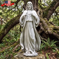 24.5 inch Sacred Heart of Jesus Statue Catholic Outdoor Garden Religious Gift