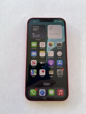 Apple iPhone 13 128GB Red Unlocked ML993LL/A Excellent Condition 92% Battery