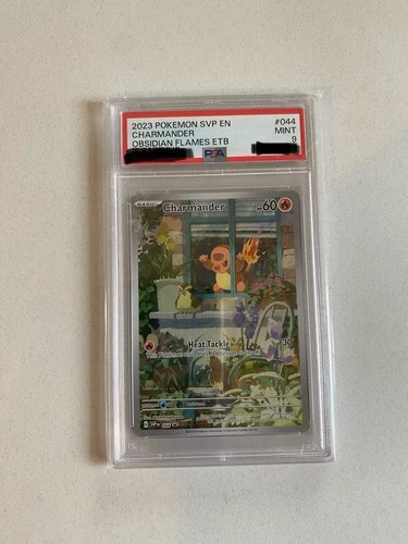 PSA 9 2023 Pokemon SVP EN Charmander Obsidian Flames ETB