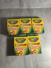 Lot of 5 boxes - Crayola Classic Crayons 24 crayons per box Non-Toxic colors New