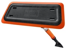  47.2 Inch 2-in-1 Snow Brush for Car Snow Broom and Detachable Ice ORANGE-BLACK