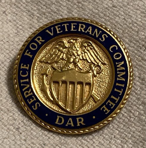 DAR Service For Veterans Committee Daughters Of The American Revolution pin