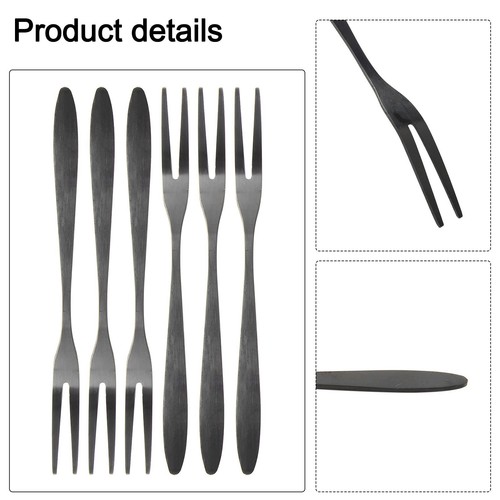 Practical Stainless Steel Fruit Forks for Convenient Snacking Set of 6 - Picture 12 of 55