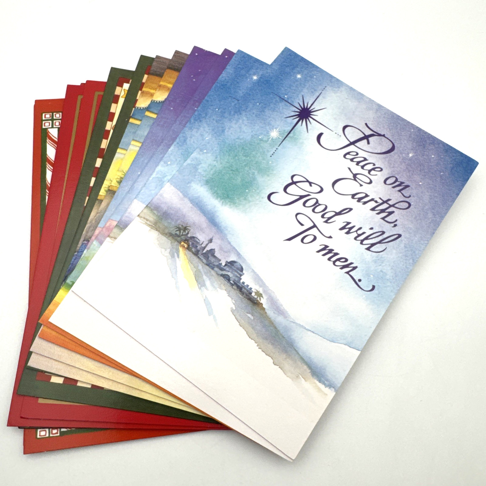 Image Arts Christian Christmas Cards Lot of 14 w Envelopes 7 Designs Made In USA