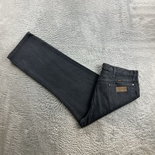 Jeans uomo vintage Wrangler W38 L30 grigio 13MWZ regular straight fit denim pantaloni