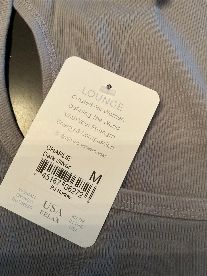 Танк PJ Harlow JST2006 Charlie Racerback M темно-серебристый - Изображение 4 из 4