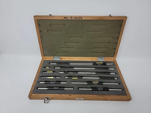 Mitutoyo 167 Micrometer Standard 11 Piece Set, 1”-11” w/ Wood Case