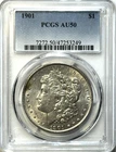 1901 Morgan Silver Dollar $1 – PCGS AU50 – *KEY DATE* - Collector Must-Have!