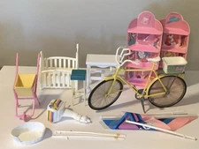 Vintage Mixed Lot Of Barbie Doll Furniture 