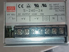 Mean Well S-240-24 24VDC 10A Power Supply