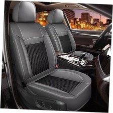 Seat Covers Fit for Nissan Kicks 2018-2025 2026: Car Full Set 015-Black Grey