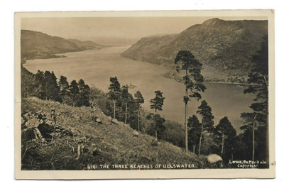 Die drei Strände von Ullswater, Cumbria, Lake District, RP Postkarte.