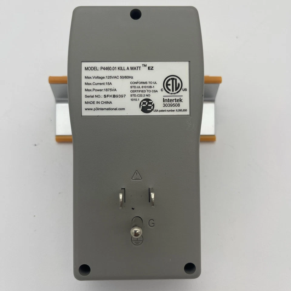 Kill A Watt EZ P3 Power AC Electricity Usage Monitor Analyzer Meter P4460.01 - Image 2 of 2
