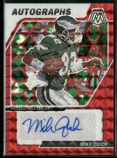 2024 Panini Mosaic Mike Quick Auto #AM-MQK Autographs Mosaic Red