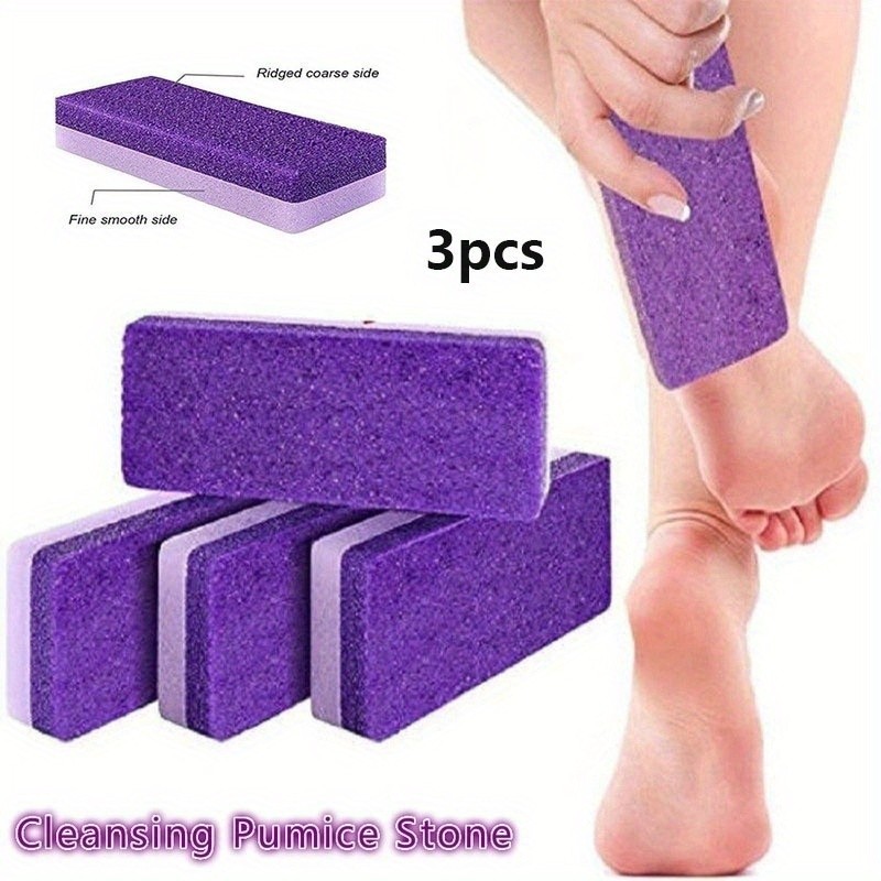 3pc Reusable Foot Scrub Set-Gentle Exfoliating Sponge,Spa Helper for Tired Feet