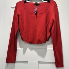 House Of Harlow 1960 Crop Sweater Red Women’s Large