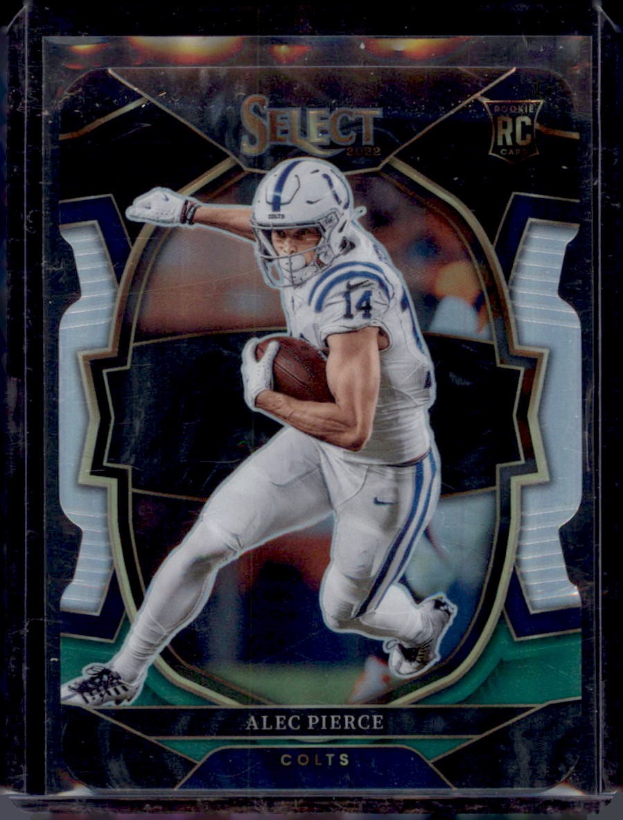 2022 Panini Select #45 Alec Pierce Black and Green Prizm Die Cut