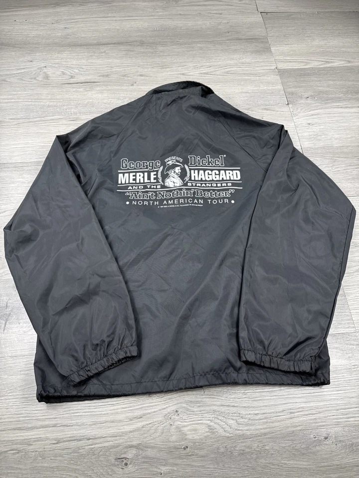 复古 George Dickel 夹克男式 M Merle Haggard Ain't Nothing Better 美国 80 年代 — 第 3/4 张图片