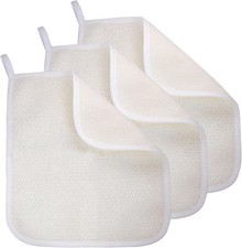 Exfoliating Washcloth 3 Pack , Shower Cloth for Body and Face Exfoliator