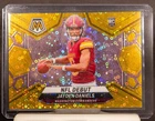 JAYDEN DANIELS 2024 Panini Mosaic 272 Gold No Huddle Prizm RC Rookie 1/10