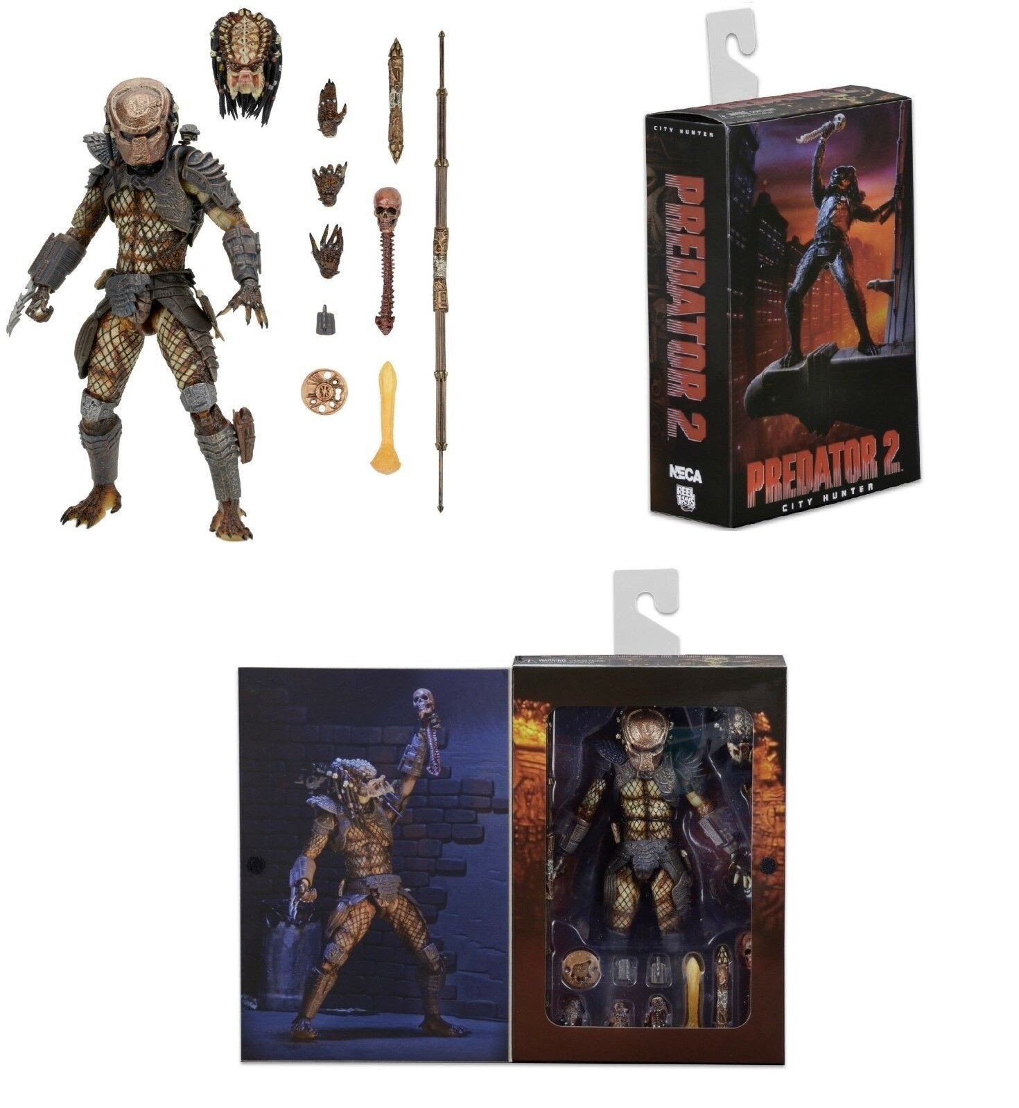 Neca Predator 2 Ultimate City Hunter Predator 8"" scale action figure