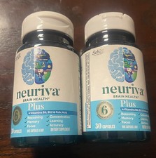 LOT OF 2 Neuriva PLUS Brain Performance Capsules 30 x 2  60 Count EXP 2026 NEW