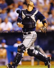 ROBINSON CHIRINOS  TAMPA BAY RAYS  ACTION SIGNED 8x10