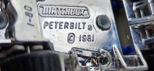 1984 Matchbox Peterbilt Wreck truck #MB61 die cast 1/80 scale Vintage Macau - Picture 11 of 15