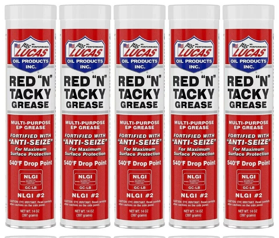 10005-30, Red 'n' Tacky Grease, Lithium Complex Grease, 14 Oz. (qty 5)