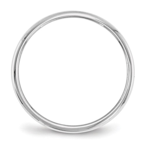 Anillo de boda redondo de platino de 2 mm regalo perfecto para mujer talla 7 2,54 g - Imagen 2 de 5