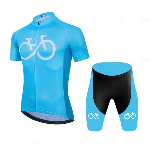 Men's Bike Clothing Cycling Jersey and Shorts Set Road Bike Clothing Jersey Kit - Picture 15 of 21