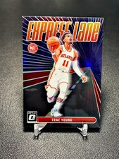 2023-24 Optic Basketball Trae Young Silver Prizm Express Lane Hawks #22