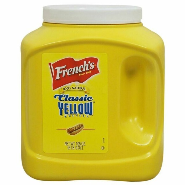 French's Mustard Jar Classic Yellow 105 Ounce for sale online eBay