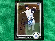 2010 Bowman Chrome #199A Scott Sizemore AU Detroit Tigers