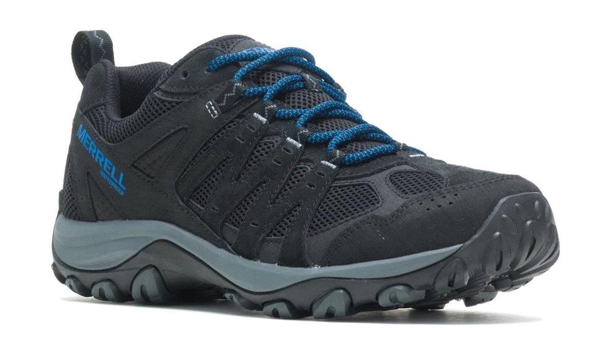 Merrell Accentor 3 Hiking Shoes Mens US 9.5 Trail Waterproof Suede Black Blue Shop Men main image 4