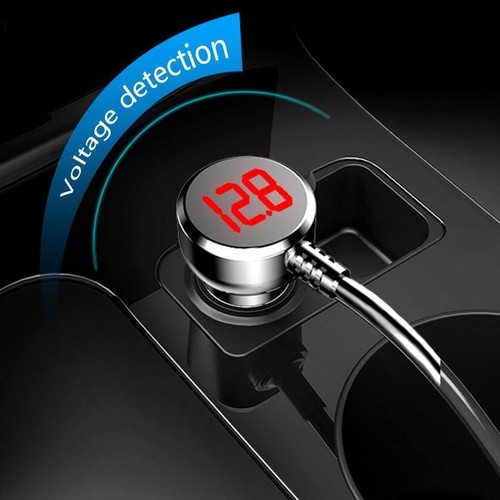 3 Way Car 12V-24V lighter Socket Splitter USB Charger Power Adapter - Zdjęcie 6 z 9