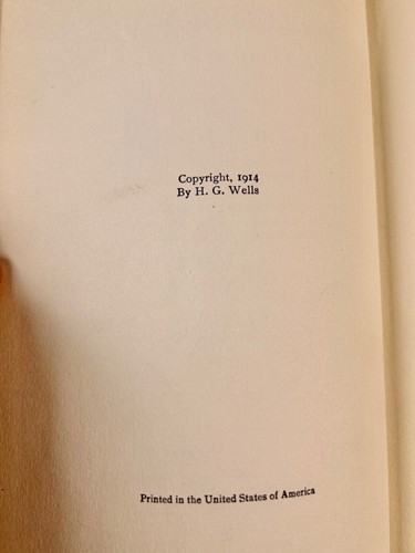 5 H.G. Wells Books 1904, 06, 14, 22 & 1933 Future America Shape Set Free Mankind - Foto 8 di 21